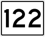 State Route 122 marker