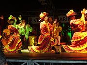 Martinican carnival costumes using madras fabrics.