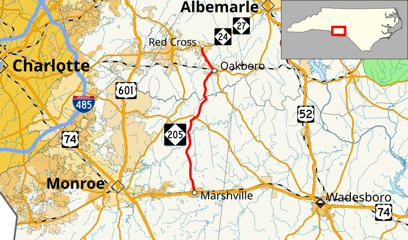 File:NC 205 map.svg