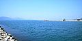 The mouth of the Neretva river and Adriatic Sea