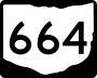 State Route 664 marker