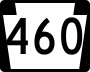 Pennsylvania Route 460 marker