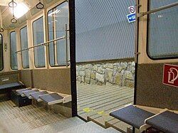 Interior of the Bulnes Funicular