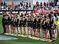 Werribee players before the match