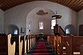 Interior of the village church, looking toward the choir