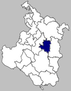 Map of Krnjak municipality within Karlovac County