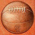 Image 17A Spalding basketball from 1922 (from History of basketball)