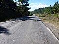 Precarious stretch of BR-153 in the rural area of Mallet, Paraná, 2013