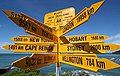 Signpost at Stirling Point, Bluff