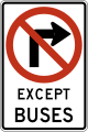 R3-1e No right turn except buses