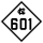 North Carolina Highway 601 marker