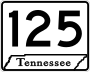 State Route 125 marker