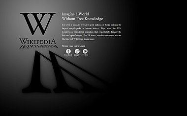 Wikipedia blackout