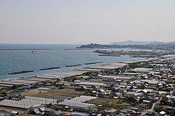 View of Tosa Bay and Pacific Ocean from Zenjibu Temple