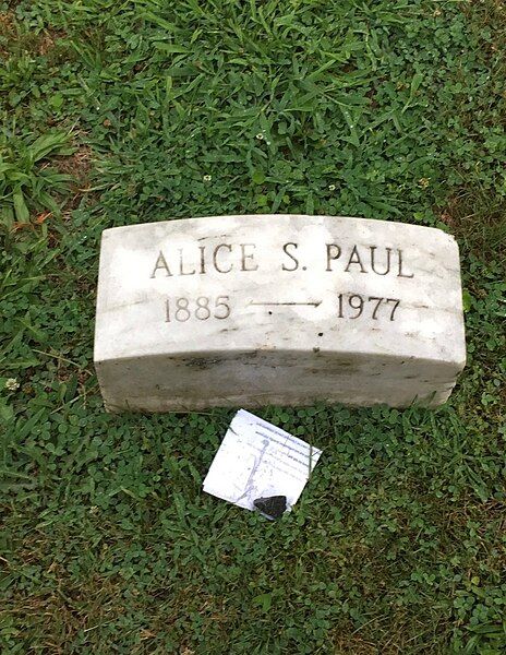 File:Alice Paul-Gravesite.jpg