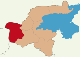 Map showing Mutki District in Bitlis Province