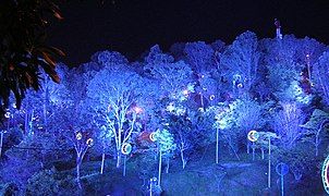 Christmas lights at Nutibara Hill