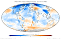 Image 32Mean temperature anomalies during the period 1965 to 1975 with respect to the average temperatures from 1937 to 1946. This dataset was not available at the time. (from History of climate change science)