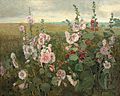 John Hafen, Hollyhocks (c.1900)