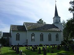 Kvam Church, long church, wood (1878)