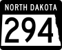 North Dakota Highway 294 marker