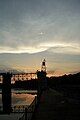 Savannah Bluff Lock and Dam; Lock and Dam at sunset.