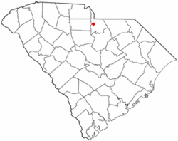 Location of Irwin, South Carolina