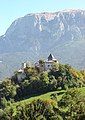 Prösels Castle with the Schlern