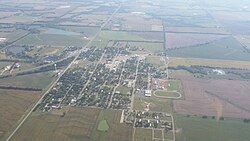 Aerial photograph of Udall in 2015