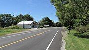 Looking west on US Highway 52 in Utopia