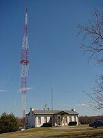 WSM 808-foot (246 m) tower, in the Nashville, Tennessee suburb of Brentwood, is the tallest in the United States.