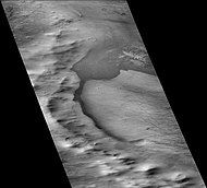 Western side of Mitchel crater, as seen by CTX camera (on Mars Reconnaissance Orbiter)