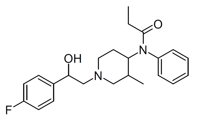 File:4-Fluoroohmefentanyl structure.png