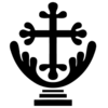 A portrait illustration of the Anuradhapura cross