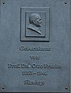 Commemorative plaque for Otto Franke