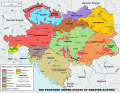 Image 35A map of the federalization of Austria-Hungary planned by Archduke Franz Ferdinand, with Slovakia as one of the member states (from History of Slovakia)