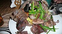 Khorkhog, a barbecue dish consumed in Mongolia