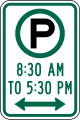 R7-23 Parking with time restrictions