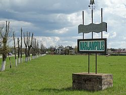 Marijampolis decorative road sign