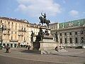 King Carlo Alberto at Piazza Carlo Alberto