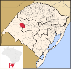 Location within Rio Grande do Sul