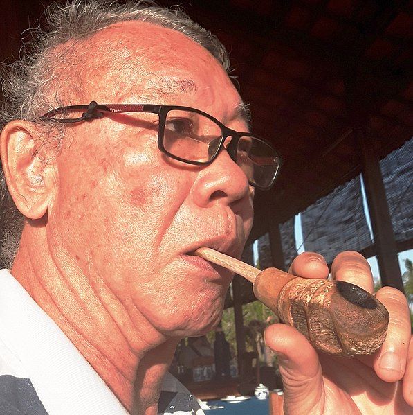 File:Smoking bamboo pipe.jpg