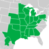 Symphyotrichum drummondii distribution map