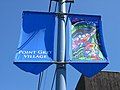 Street banners along 10th Avenue, near Sasamat, at West Point Grey.