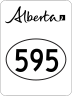 Highway 595 marker