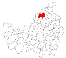 Location in Cluj County