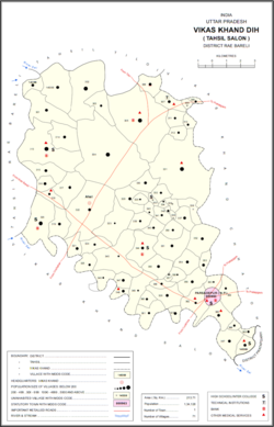 Map showing Goera (#324) in Dih CD block