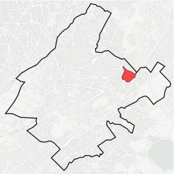 Location within Athens