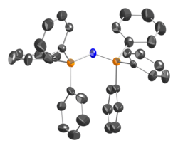 thermal ellipsoid model the bis(triphenylphosphine)iminium cation