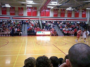 Interior view of gym in 2008.